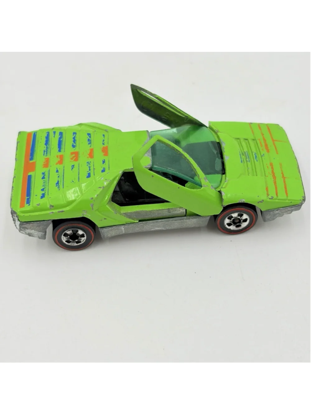 Vintage 1969 Hot Wheels Redline Carabo Green Gullwing Hong Kong
